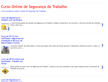 Tablet Screenshot of cursosegurancadotrabalho.net